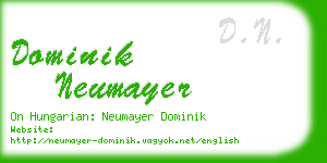 dominik neumayer business card